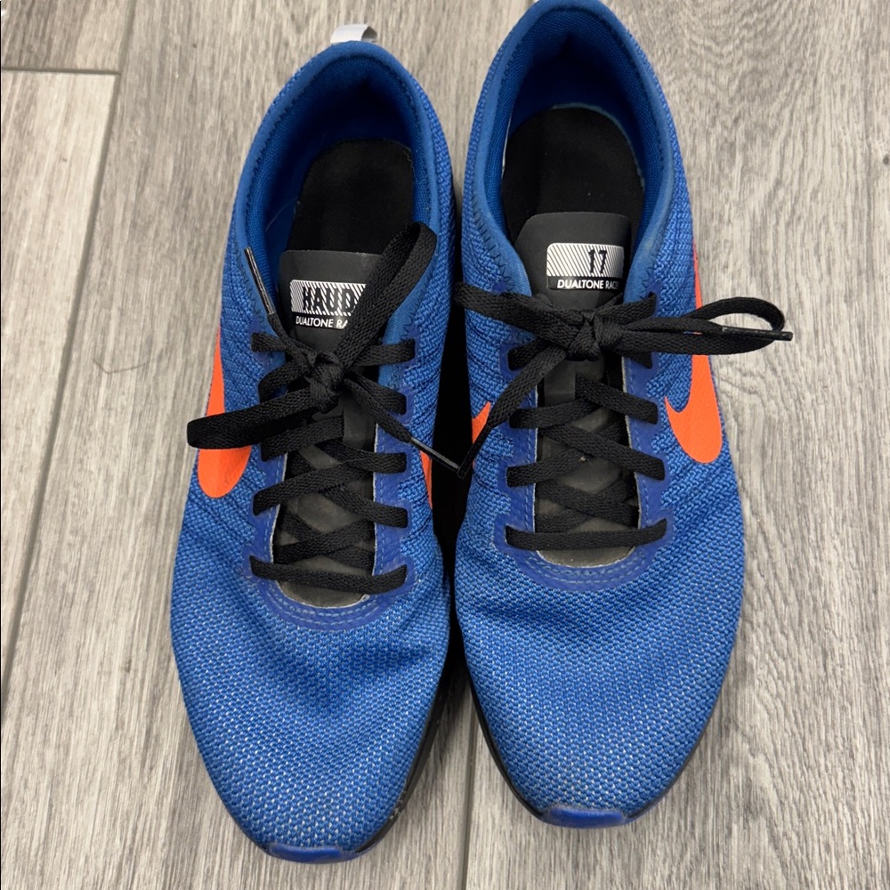 Nike Dualitone Racer  Blue and Orange Sneakers - Picture 6 of 6